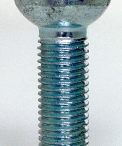 Signle 17mm hex, radius, 40mm thread, M12x1.5 alloy wheel bolt