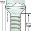 S17A40 alloy wheel bolts specs