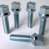 Set of 5 17mm Hex, Radius, M12x1.5, 40mm Thread alloy wheel bolts