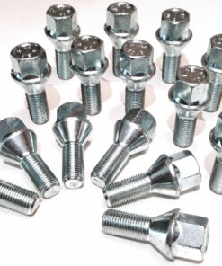 16x Chrysler Grand Voyager Alloy Wheel Nuts – M12 X 1.5 Taper, 19mm Hex – Bimecc