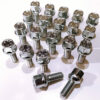 Set of 20 17mm hex, radius, M12x1.5, 26mm thread alloy wheel bolts