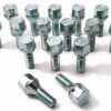 set of 16 M12x1.25, 28mm thread, 19mm hex, taper alloy wheel bolts