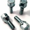 4 x 19mm Hex M12 x 1.25 28mm thread alloy wheel bolts.