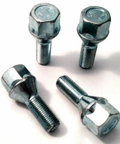 Alloy wheel bolts M12 x 1.25 28mm thread 19mm Hex set of 4 4 x 19mm Hex M12 x 1.25 28mm thread alloy wheel bolts.