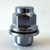 single 21mm hex, flat seat, M12x1.5 alloy wheel nut
