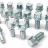 Set of 16 17mm Hex, taper seat, M14x1.25 thread, 27mm length alloy wheel bolts