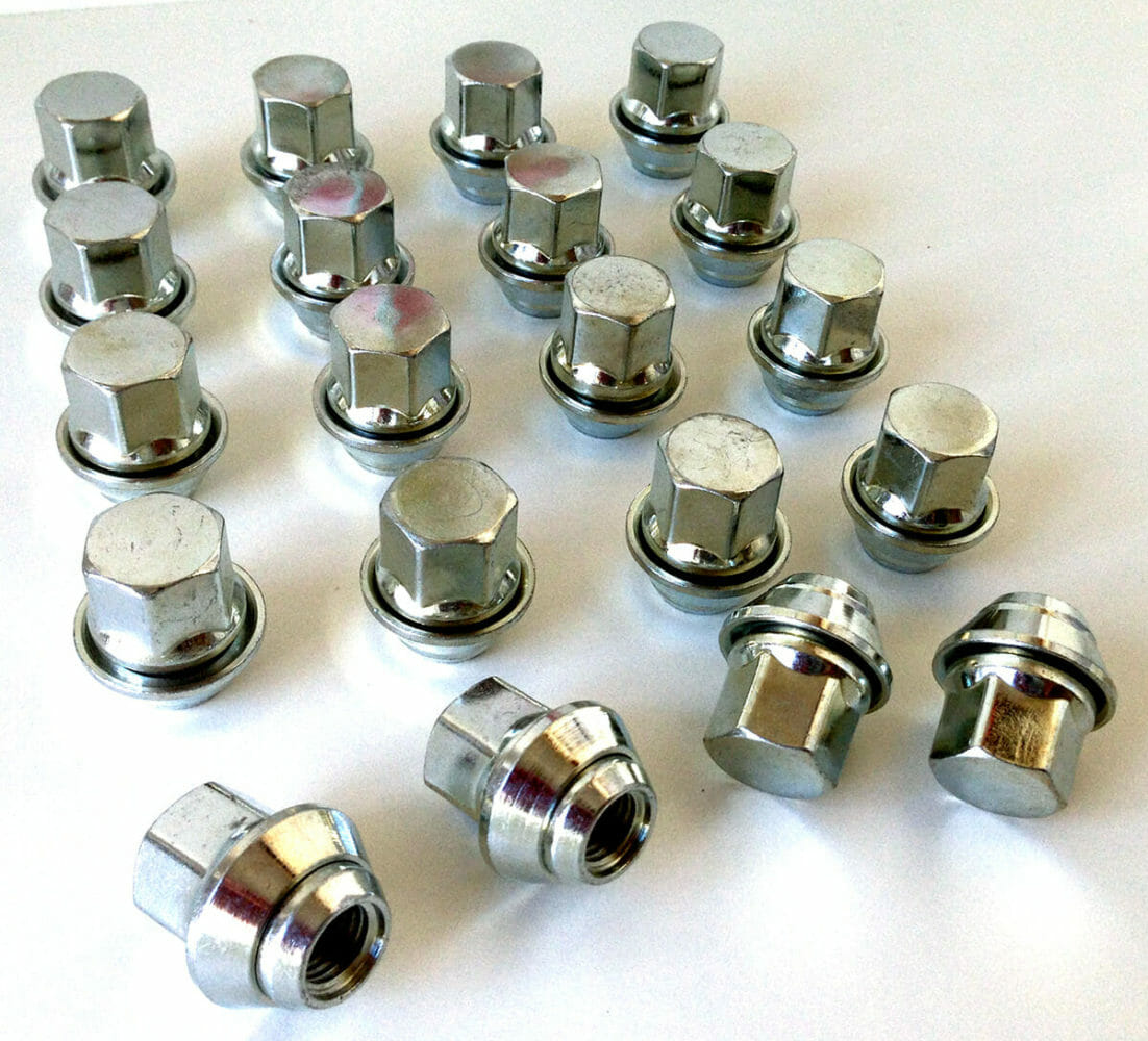 20 x Alloy Wheel Nuts M12 x 1.5 19mm Hex for Ford Ka 
