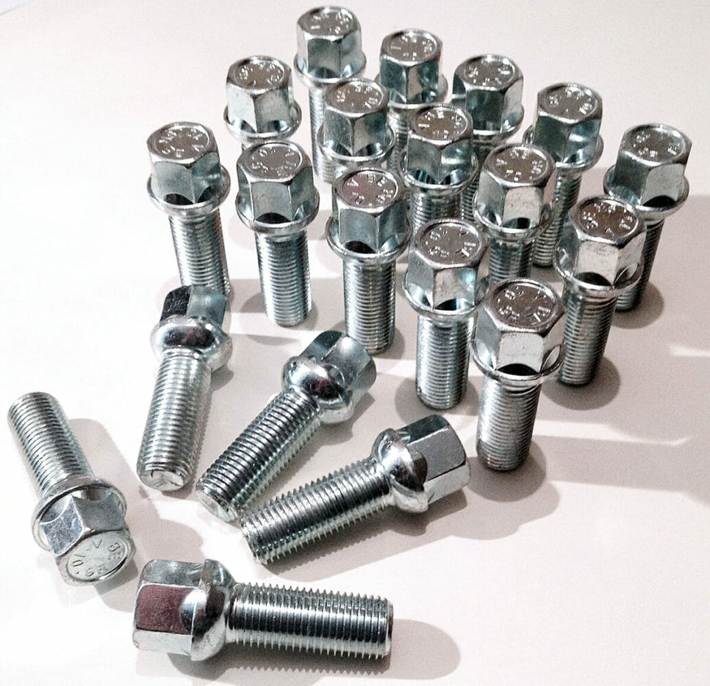 thumbnail image 2 of 20 X Bimecc LS17D27F Alloy Wheel Bolts For Mercedes S-Class W222, M14x1.5, Radius 2 of 6