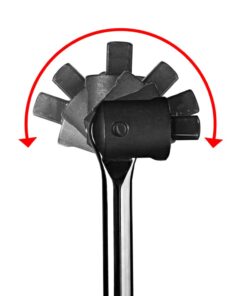 wheel brace with rotating head