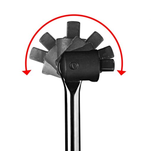 wheel brace with rotating head